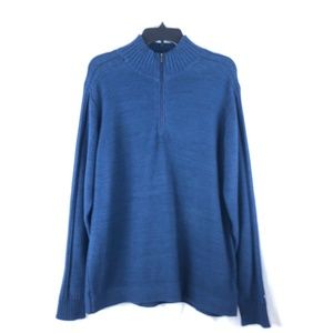Columbia Mens Large Navy Blue Cable Knit